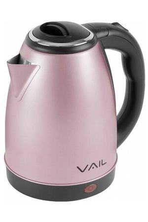 Чайник электрический VAIL VL-5507, электрочайник 1,8 л, 1800 Вт, розовый
