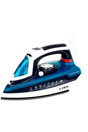 Утюг электрический Lira LR 0602, белый/синий