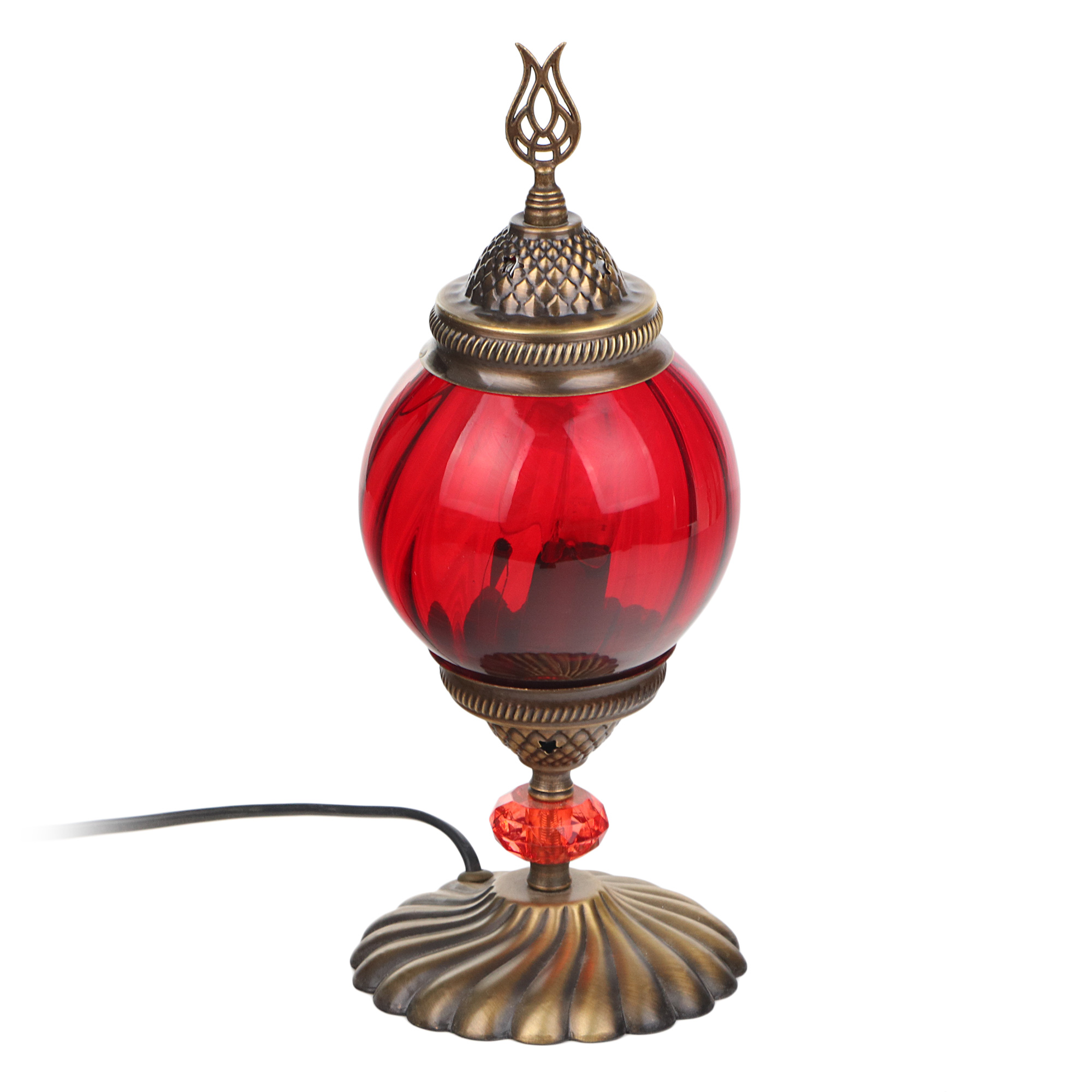 Где купить Лампа настольная Exotic мозайка красная, 30х15 см Exotic 