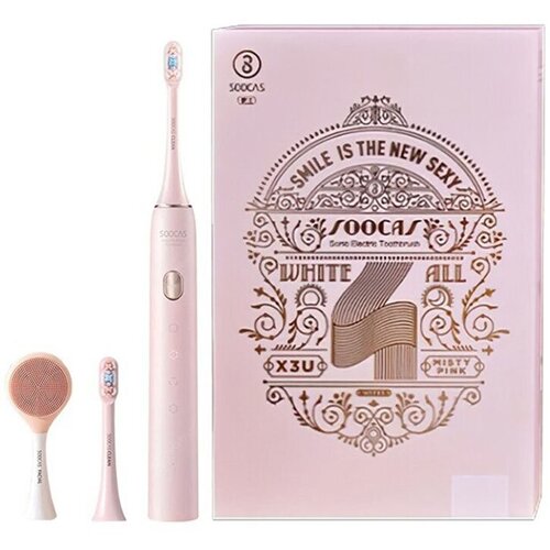 Где купить Электрическая зубная щетка Xiaomi Soocas X3U Set, розовый Soocas 