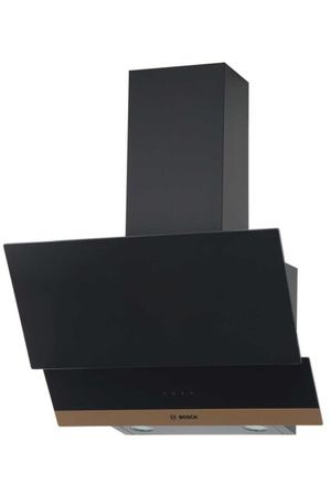 Наклонная вытяжка BOSCH DWK65AJ90R, цвет корпуса черный матовый, цвет окантовки/панели черный