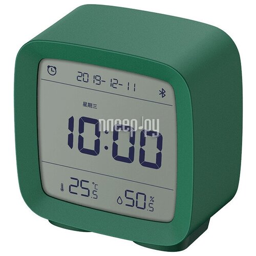 Где купить Будильник ClearGrass Bluetooth Thermometer Alarm clock CGD1 зеленый Xiaomi 
