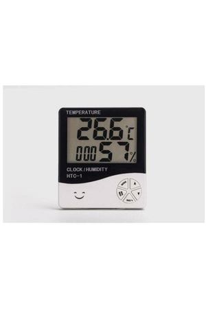 Часы - будильник электронные "Бируни" настольные с термометром, гигрометром, 10 x 10 см