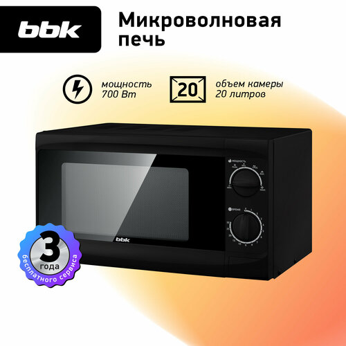 Где купить Микроволновая печь BBK 20MWS-706M/B, черный BBK 