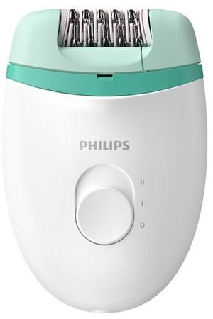 Эпилятор Philips BRE 224/225 Satinelle Essential, белый/зеленый