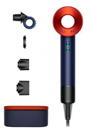 Фен Dyson Supersonic HD15 gift box HK, prussian blue/topaz orange