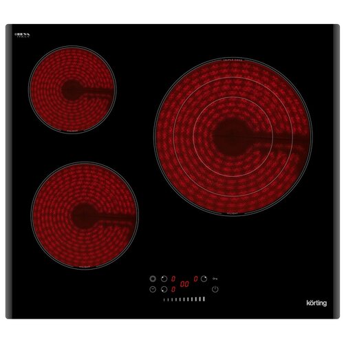 Где купить Электрическая варочная панель Korting HK 6351 B3, черный Korting 