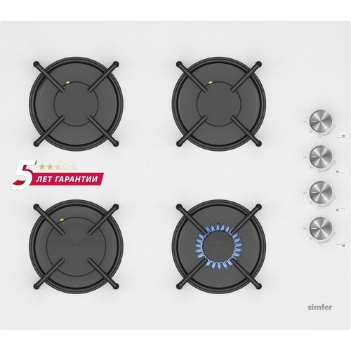 Где купить Газовая варочная панель Simfer H60K40C000, белый Simfer 