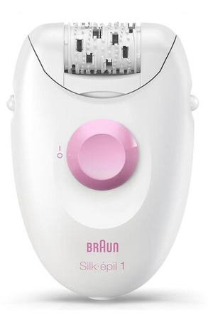 Эпилятор Braun 1176 Silk-epil 1, белый/розовый