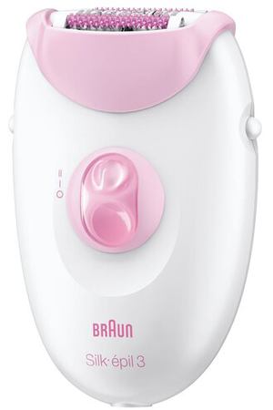 Эпилятор Braun 3270 Silk-epil 3, белый/розовый