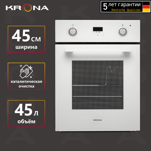 Где купить Электрический духовой шкаф Krona Sonata 45 WH, белый Krona 