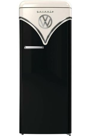 Холодильник Gorenje OBRB 615DBK, стильный холодильник, ретро, внутренняя морозильная камера, габариты 60*66*152 см, объем 225л,