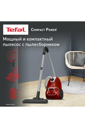 Пылесос Tefal TW3953EA, красный