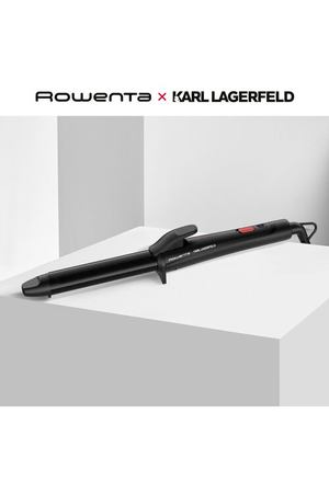 Щипцы для завивки волос 25 мм Rowenta x Karl Lagerfeld CF321LF0 с керамическим покрытием, черные