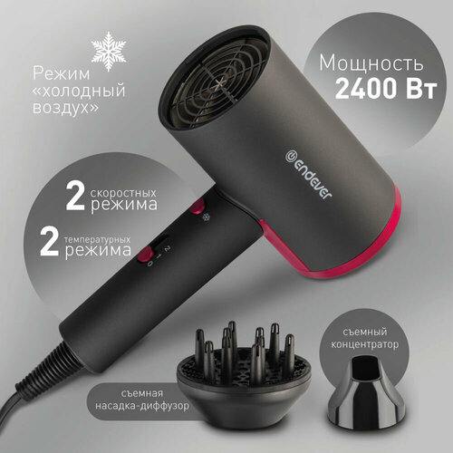 Где купить Фен для волос ENDEVER AURORA-479 Endever 