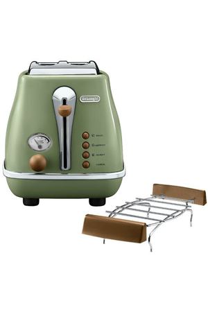 Тостер De'Longhi CTOV 2103.GR Icona Vintage, зеленый