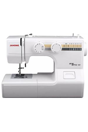 Швейная машина Janome My Style 100, белый/серый/желтый