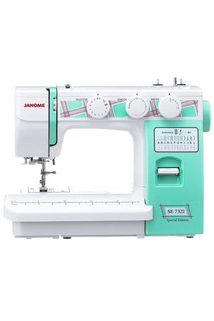 Швейная машина Janome SE 7522, белый/бирюзовый