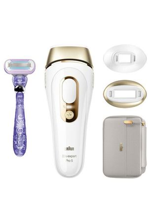 Фотоэпилятор Braun PL5157 Silk-expert IPL Pro 5, белый/золотистый