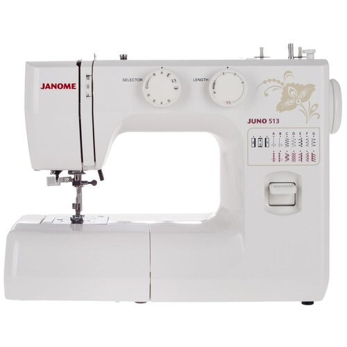 Где купить Швейная машина Janome Juno 513, белый/цветы Janome 