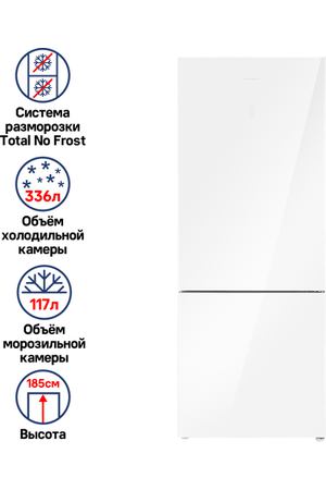 Холодильник MAUNFELD MFF1857NFW, белый