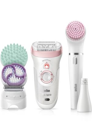 Эпилятор Braun SES 9-985 Silk-epil 9 Beauty Set, белый, розовый