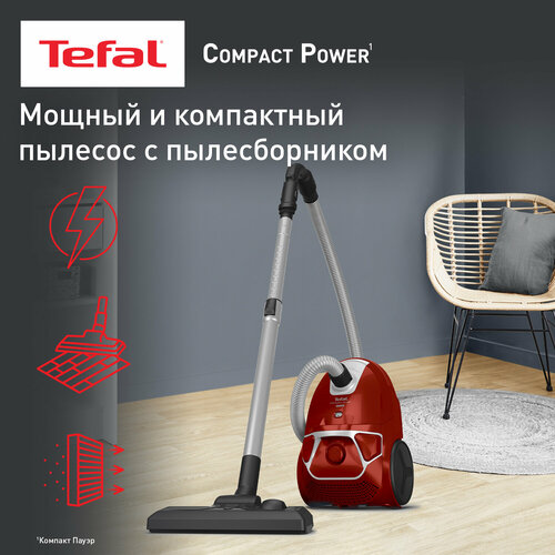 Где купить Пылесос Tefal TW3953EA, красный Tefal 