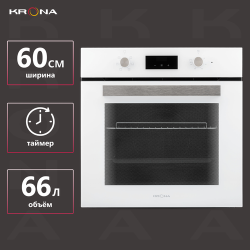 Где купить Электрический духовой шкаф Krona Regina 60 WH, белый Krona 