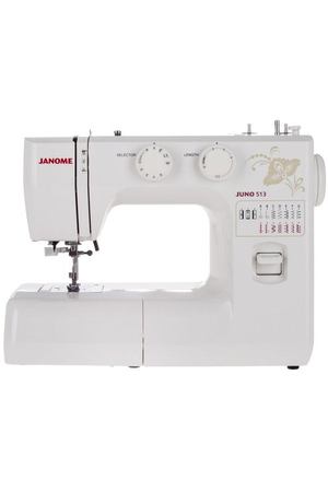 Швейная машина Janome Juno 513, белый/цветы