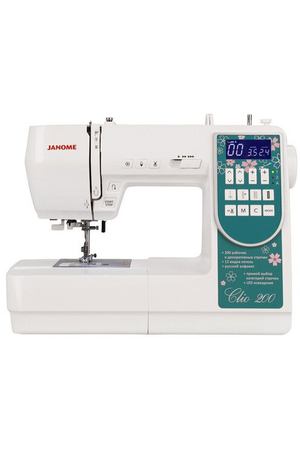 Швейная машина Janome Clio 200, белый/бирюзовый