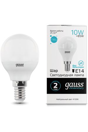 Лампа Gauss LED Elementary Globe 10W E14 4100K