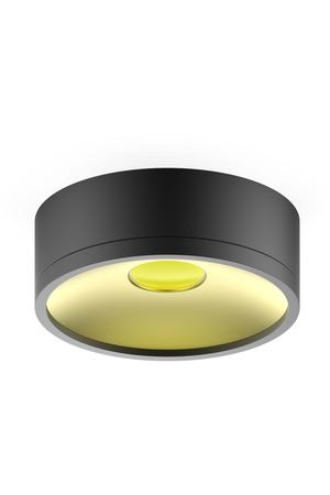 LED светильник накладной HD026 12W (черный/золото) 3000K 140х50,770лм, 1/30