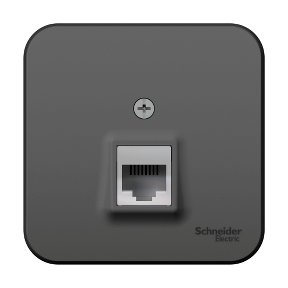 Где купить Розетка компьютерная rj45 кат.5e антрац. Schneider Electric Schneider electric 