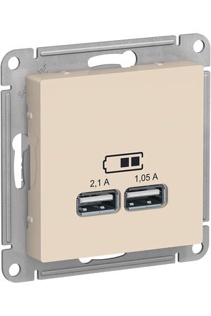 Розетка USB Schneider Electric Electric AtlasDesign бежевый