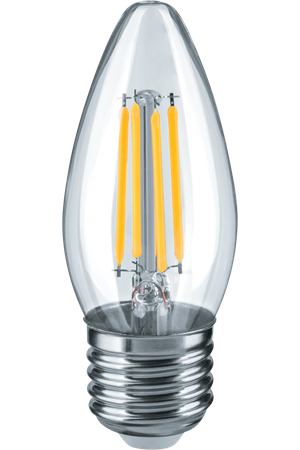 Лампа Navigator led filament свеча с35 6 вт т е27