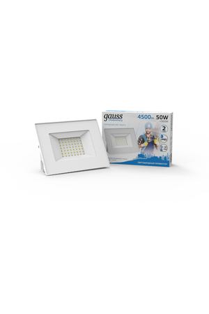 Прожектор светодиодный Gauss LED 50W 3500lm IP65 6500К белый 1/20