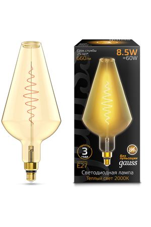 Лампа Gauss filament vase e27 8.5w amber 2000k