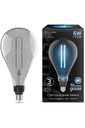 Лампа Gauss Filament Vintage Straight PS160 6W 4000К Е27