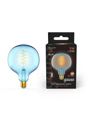 Лампа Gauss Filament Flexible G125 5W 1800К Е27 sky blue