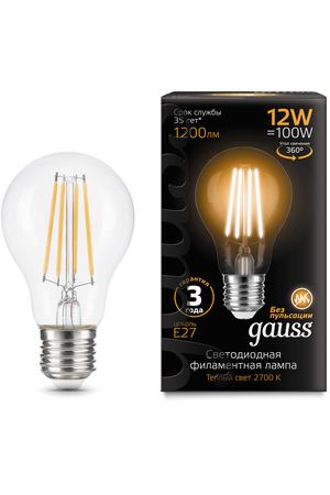 Лампа Gauss Filament 12W 2700К Е27