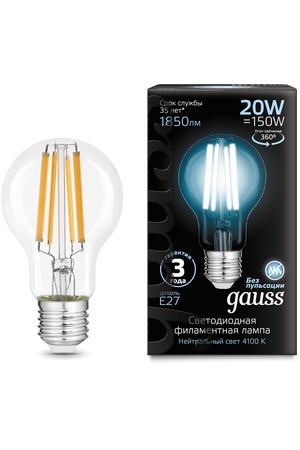 Лампа Gauss Filament 20W 4100К Е27