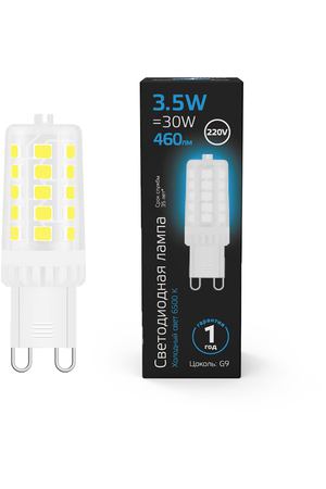 Лампа Gauss G9 AC185-265V 3,5W 460lm 6500K керамика LED