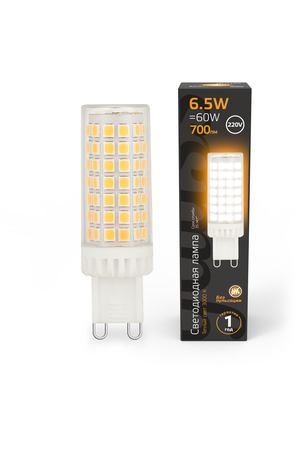 Лампа Gauss G9 AC185-265V 6,5W 770lm 3000K керамика LED