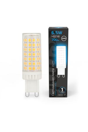 Лампа Gauss G9 AC185-265V 6,5W 700lm 6500K керамика LED