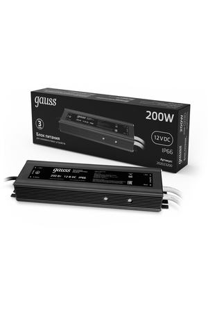 Блок питания Gauss 200W 12V IP66 1/5