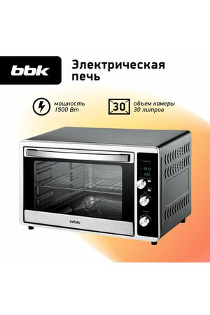 Мини-печь BBK OE3073DC, черный/серебристый