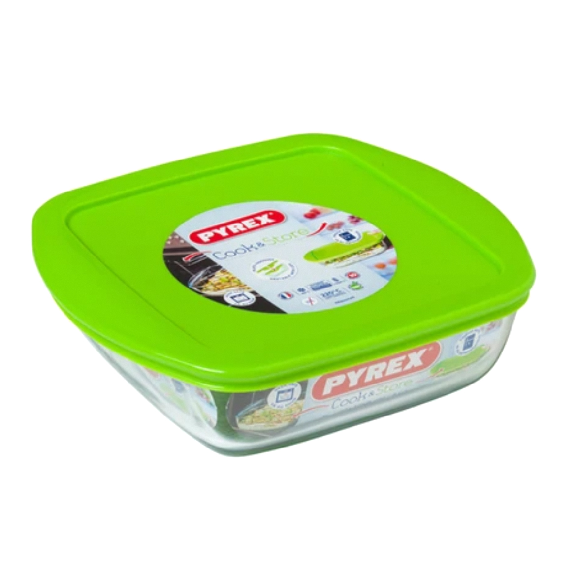 Где купить Форма для запекания Pyrex Cook&Store Glass Квадратная 0,3 л (210P000/5046) Pyrex 