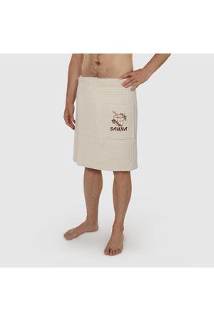 Килт мужской вафельный Asil Sauna brown 55х160 см