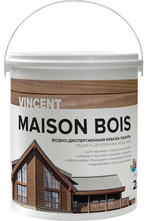 Краска-лазурь Vincent Maison en Bois база А 2 л