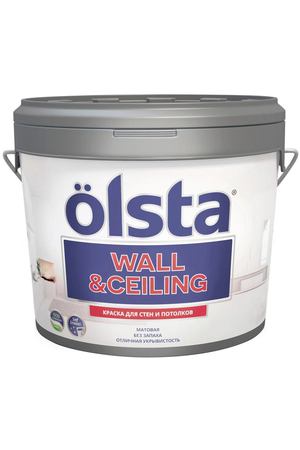 Краска Olsta Wall&Ceiling База А 9 л